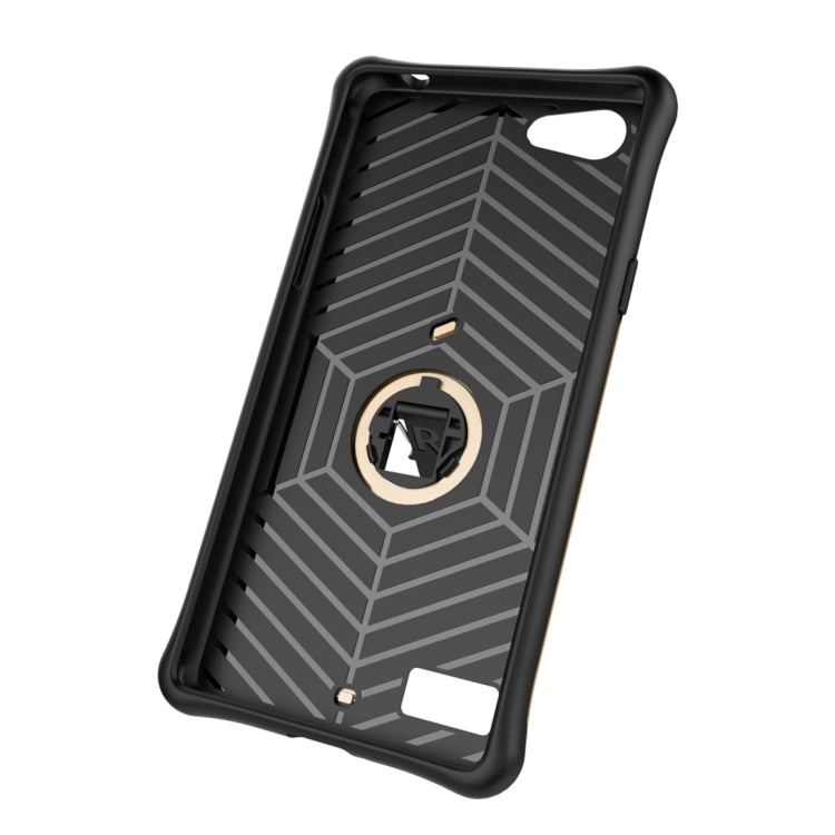For OPPO A33 / Neo 7 Shock-Resistant 360 Degree Spin Sniper Hybrid Case TPU + PC Combination Case with Holder
