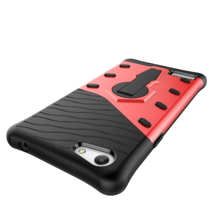 For OPPO A33 / Neo 7 Shock-Resistant 360 Degree Spin Sniper Hybrid Case TPU + PC Combination Case with Holder