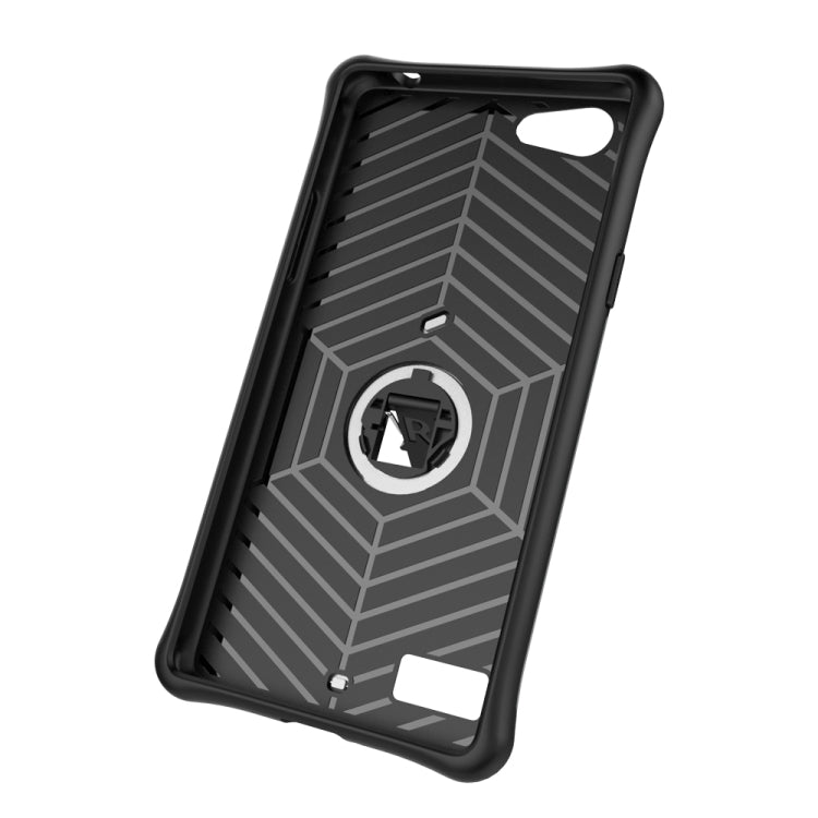 For OPPO A33 / Neo 7 Shock-Resistant 360 Degree Spin Sniper Hybrid Case TPU + PC Combination Case with Holder