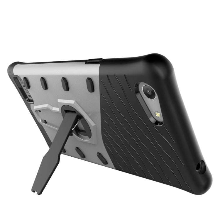 For OPPO A33 / Neo 7 Shock-Resistant 360 Degree Spin Sniper Hybrid Case TPU + PC Combination Case with Holder