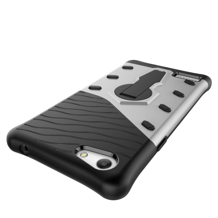 For OPPO A33 / Neo 7 Shock-Resistant 360 Degree Spin Sniper Hybrid Case TPU + PC Combination Case with Holder