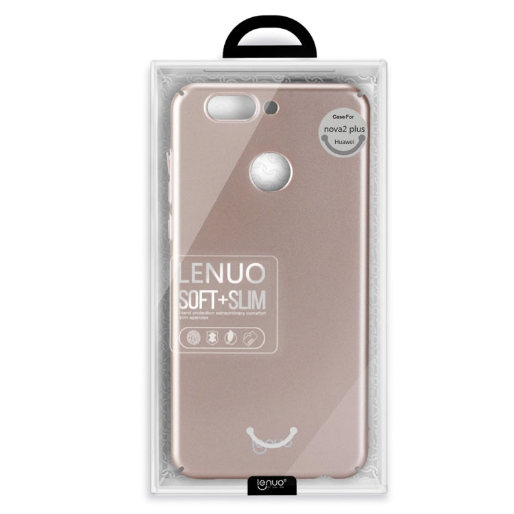 Lenuo for Huawei nova 2 Plus PC Ultra-thin Impact Protection Case (Blue)