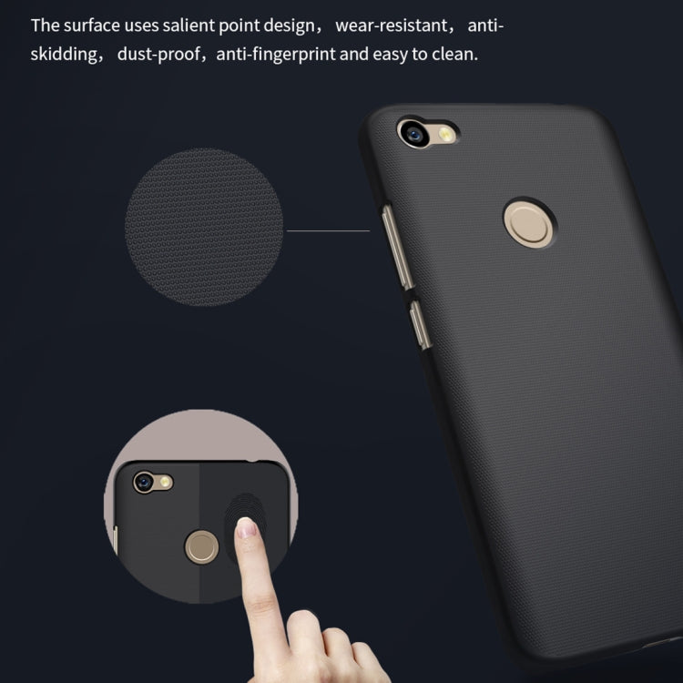 NILLKIN Frosted Shield for Xiaomi Redmi Note 5A Pro / Prime Concave-convex Texture PC Protective Case Back Cover