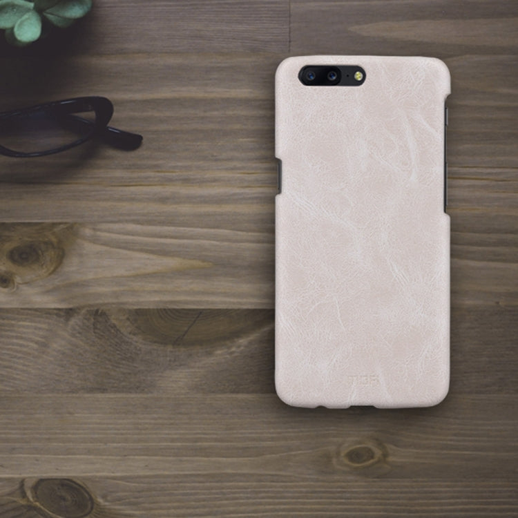 MOFI for OnePlus 5 Crazy Horse Texture Leather Surface PC Protective Case Back Cover