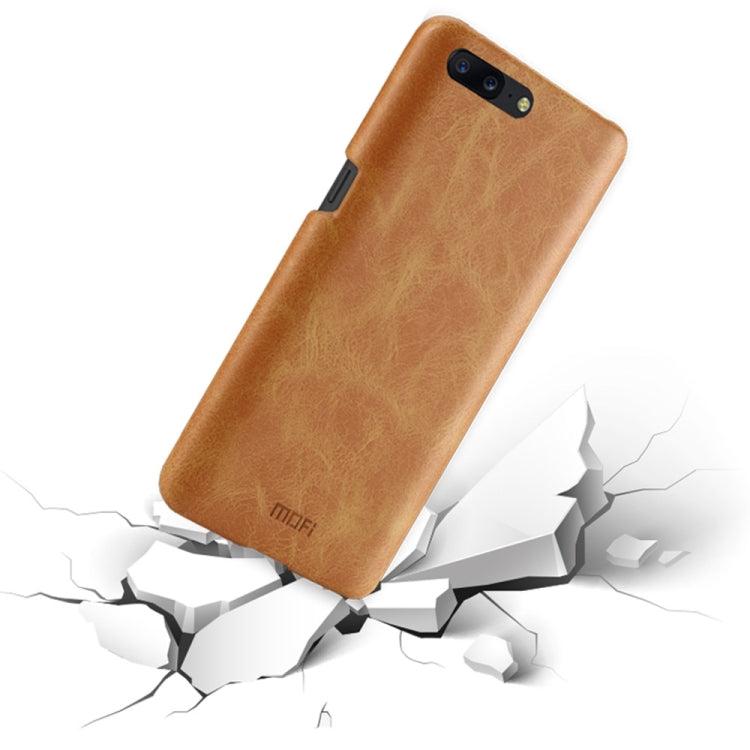 MOFI for OnePlus 5 Crazy Horse Texture Leather Surface PC Protective Case Back Cover