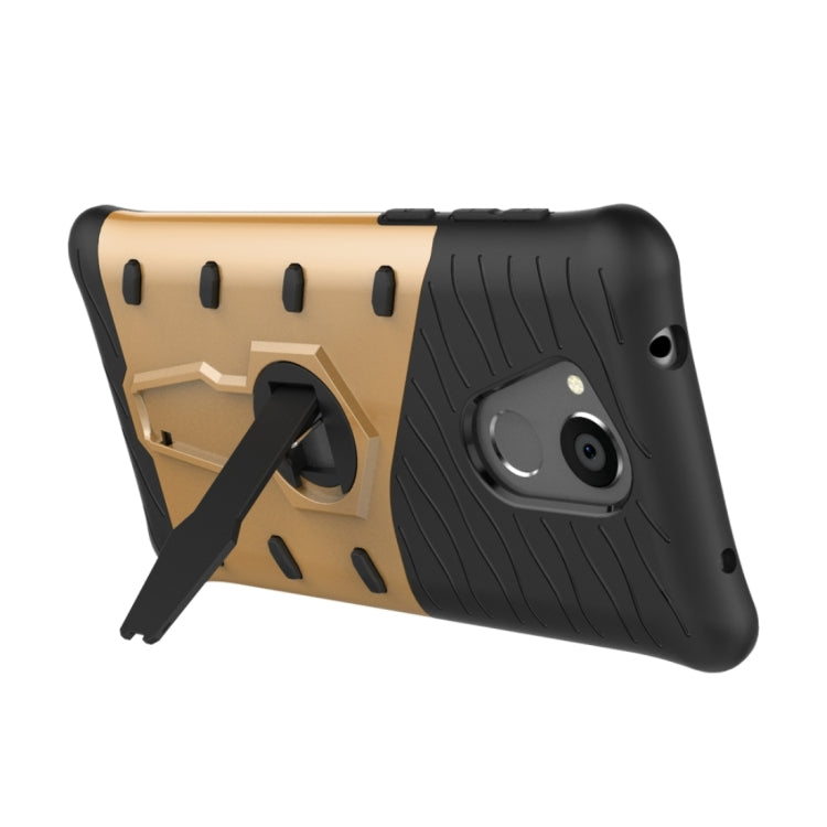 For Huawei Honor 6C Shock-Resistant 360 Degree Spin Sniper Hybrid cover TPU + PC Combination Case with Holder