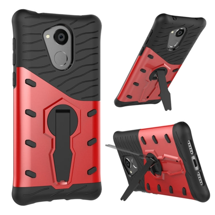 For Huawei Honor 6C Shock-Resistant 360 Degree Spin Sniper Hybrid cover TPU + PC Combination Case with Holder