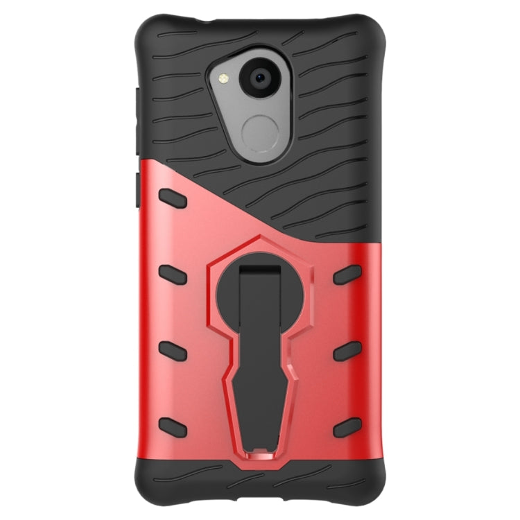 For Huawei Honor 6C Shock-Resistant 360 Degree Spin Sniper Hybrid cover TPU + PC Combination Case with Holder