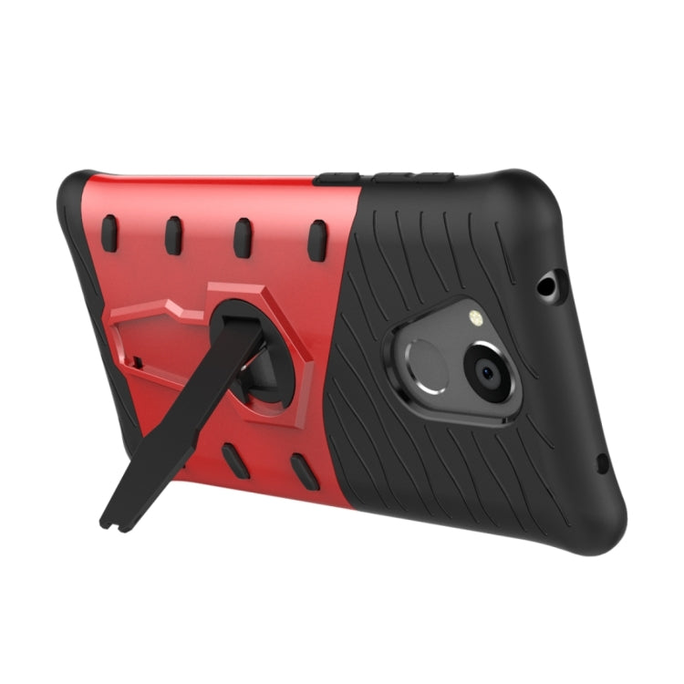 For Huawei Honor 6C Shock-Resistant 360 Degree Spin Sniper Hybrid cover TPU + PC Combination Case with Holder