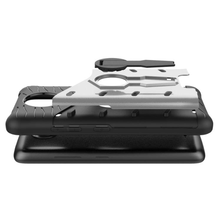 For Motorola Moto C Plus Shock-Resistant 360 Degree Spin Sniper Hybrid Cover TPU + PC Combination Case with Holder