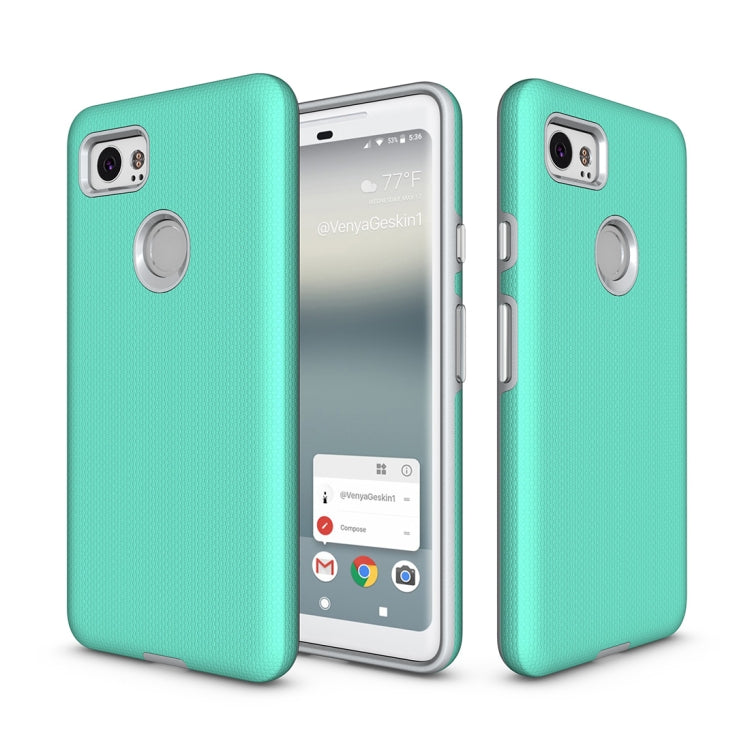 For Google Pixel 2 XL Anti-slip Armor Texture TPU + PC Protective Case Back Cover Shell