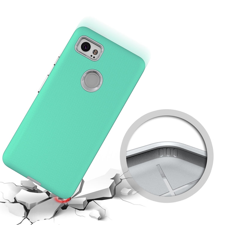 For Google Pixel 2 XL Anti-slip Armor Texture TPU + PC Protective Case Back Cover Shell
