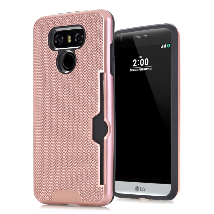 For LG G6 Dream Network Dropproof Protective Back Cover Case with Card Slots