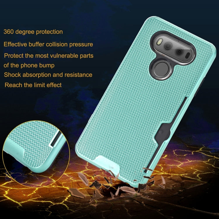 For LG V20 Dream Network Dropproof Protective Back Cover Case with Card Slots