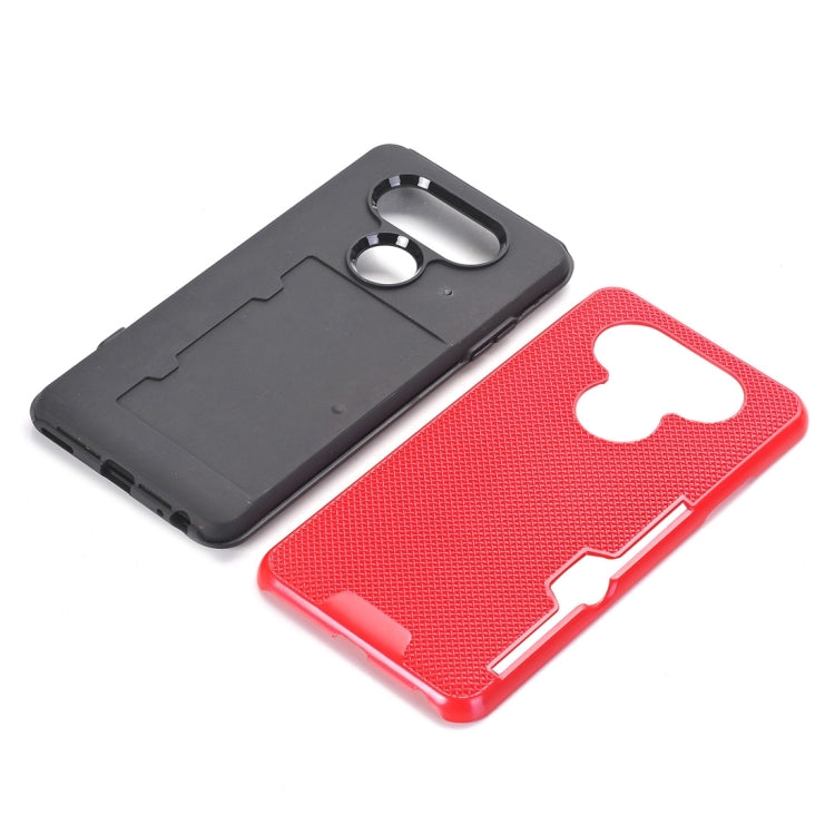 For LG V20 Dream Network Dropproof Protective Back Cover Case with Card Slots