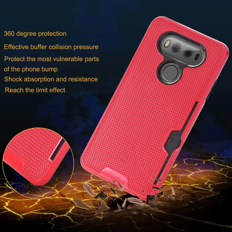 For LG V20 Dream Network Dropproof Protective Back Cover Case with Card Slots