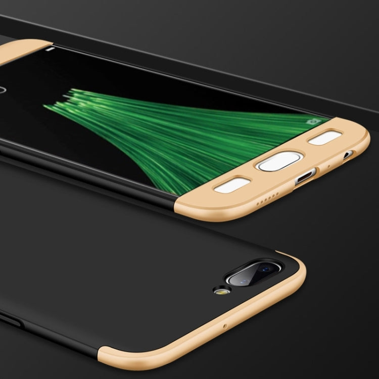 GKK For OPPO R11 PC Three - paragraph Shield 360 Degrees Full Coverage Protective Case Back Cover