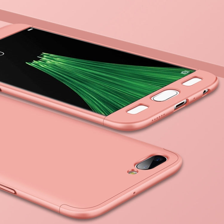 GKK For OPPO R11 PC Three - paragraph Shield 360 Degrees Full Coverage Protective Case Back Cover