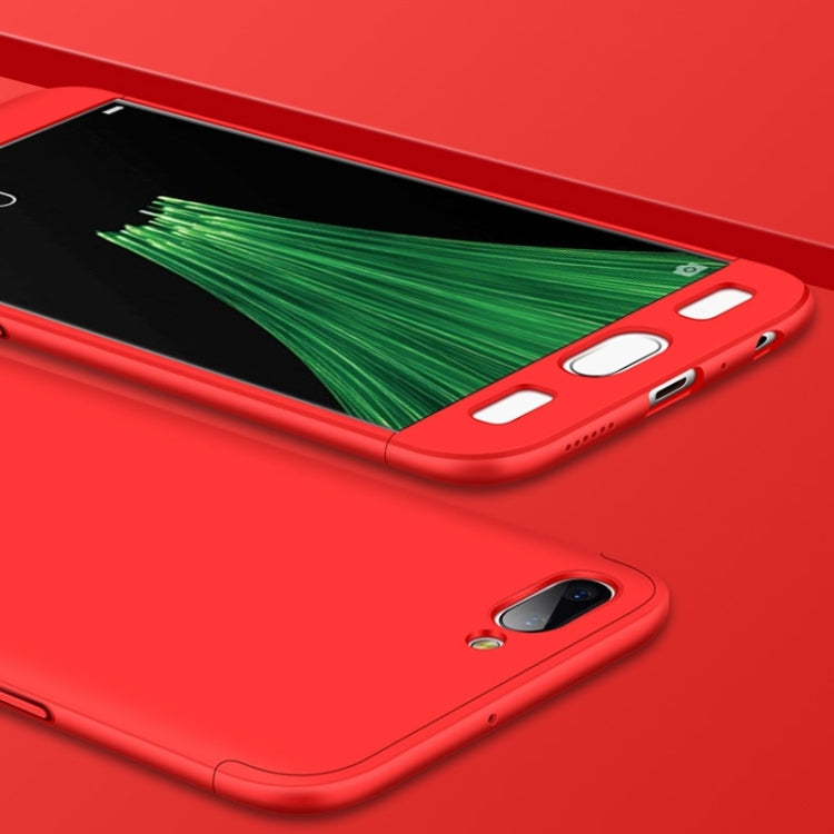 GKK For OPPO R11 PC Three - paragraph Shield 360 Degrees Full Coverage Protective Case Back Cover