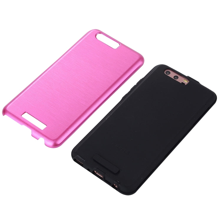 For Huawei P10 Plus Metal Brushed Texture Protective Back Case