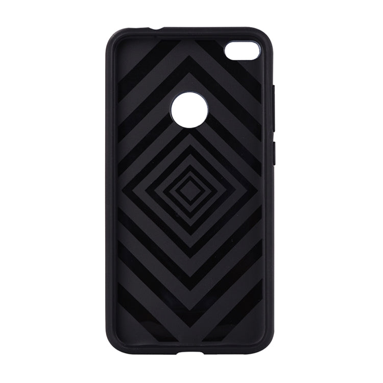 For Huawei P8 Lite (2017) Metal Brushed Texture Protective Back Case