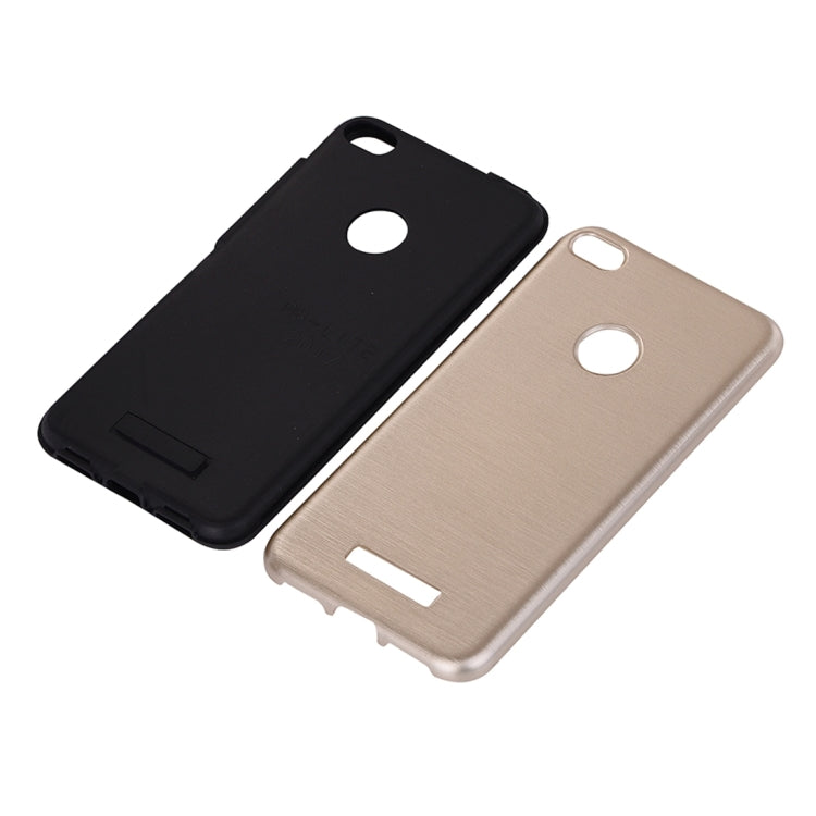 For Huawei P8 Lite (2017) Metal Brushed Texture Protective Back Case