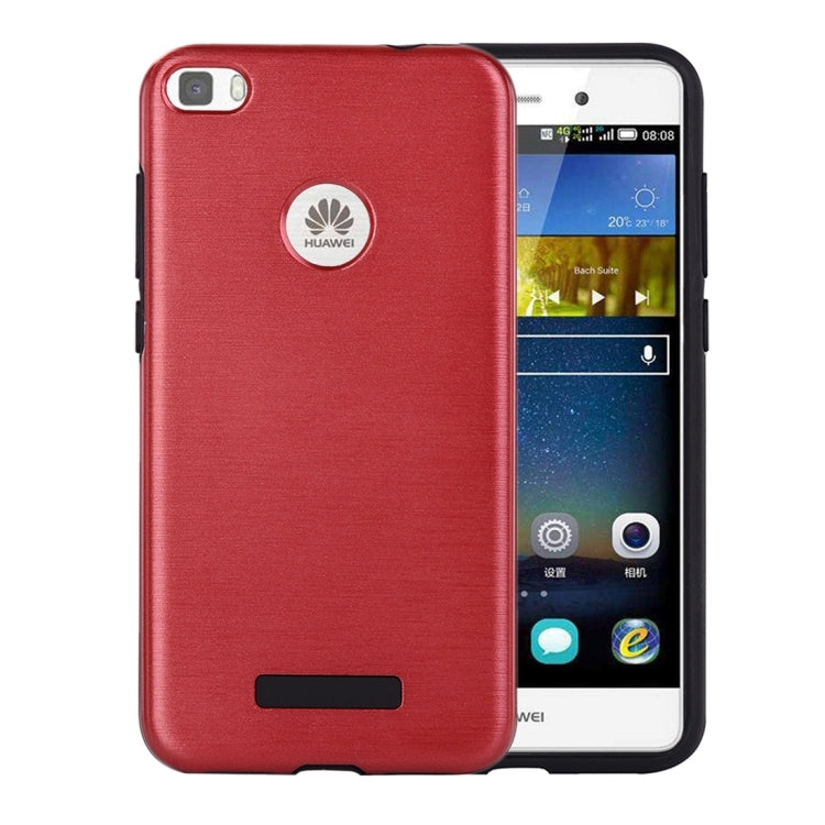 For Huawei P8 Lite (2017) Metal Brushed Texture Protective Back Case