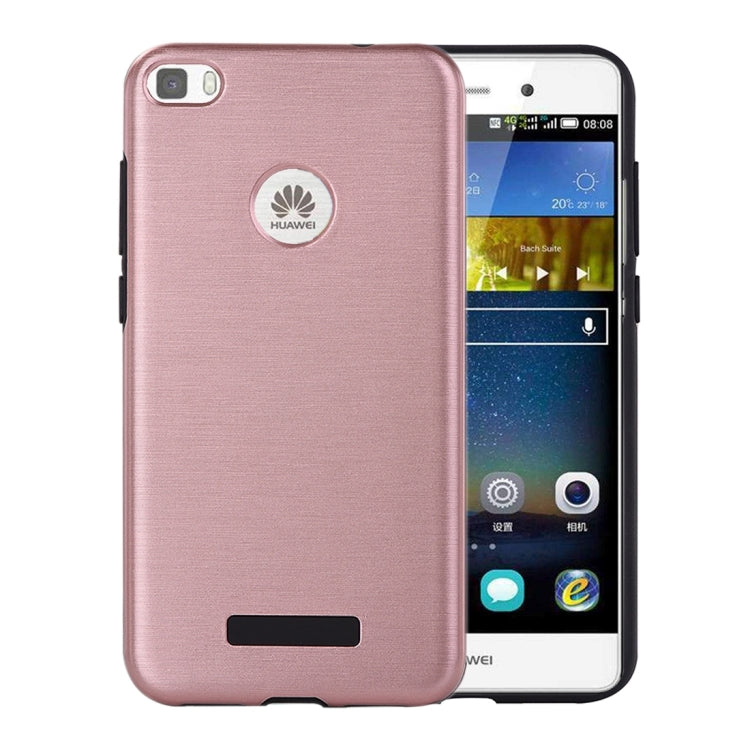 For Huawei P8 Lite (2017) Metal Brushed Texture Protective Back Case