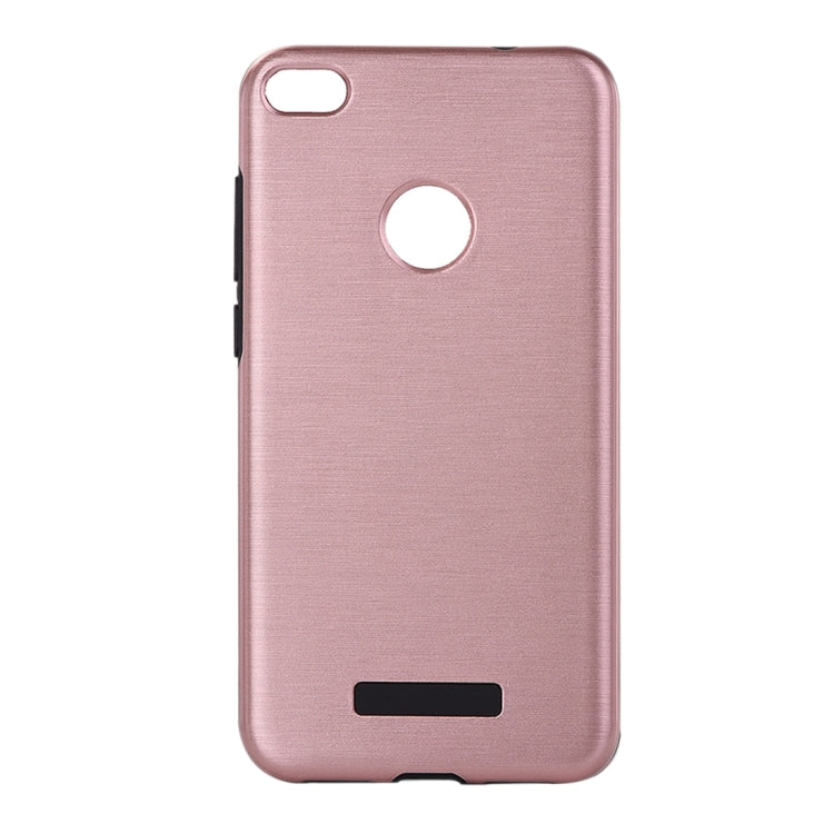 For Huawei P8 Lite (2017) Metal Brushed Texture Protective Back Case