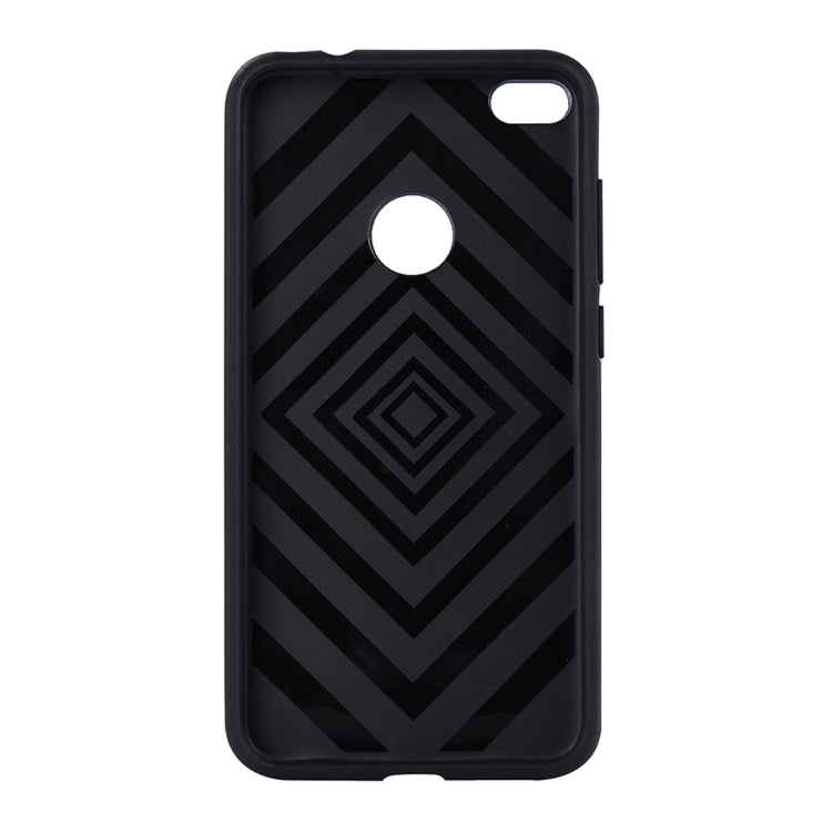 For Huawei P8 Lite (2017) Metal Brushed Texture Protective Back Case