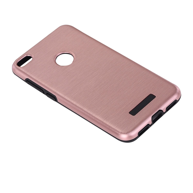 For Huawei P8 Lite (2017) Metal Brushed Texture Protective Back Case