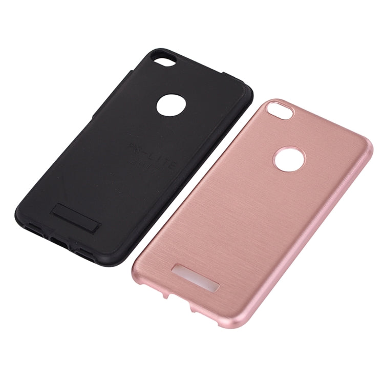 For Huawei P8 Lite (2017) Metal Brushed Texture Protective Back Case