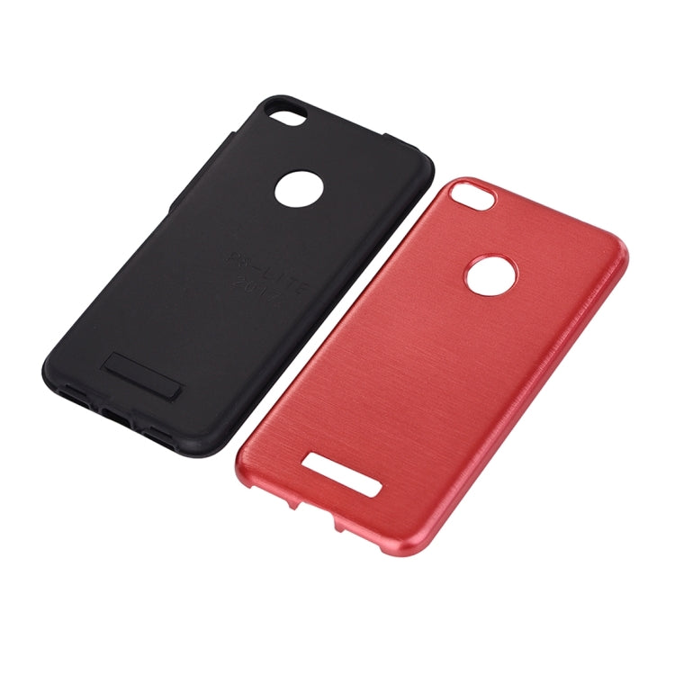 For Huawei P8 Lite (2017) Metal Brushed Texture Protective Back Case