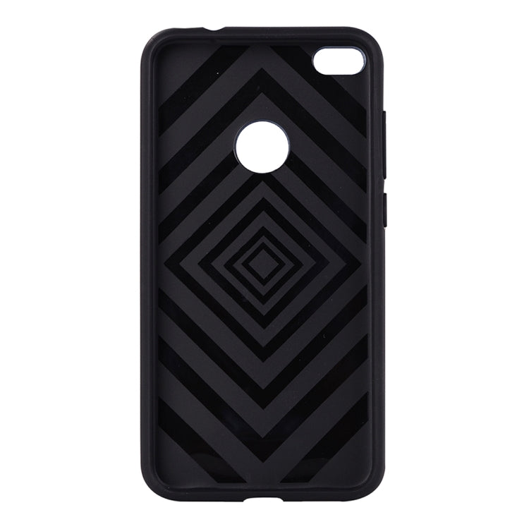 For Huawei P8 Lite (2017) Metal Brushed Texture Protective Back Case