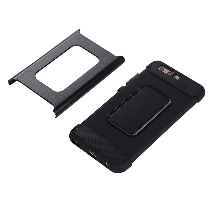 For Huawei P10 Detachable Metal Brushed Texture Protective Back Case