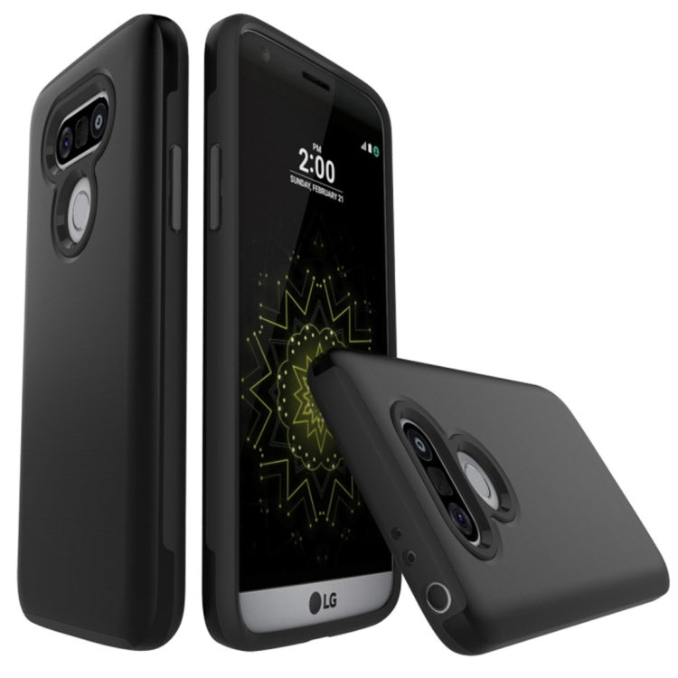 For LG G5 Simple Brushed Texture 2 in 1 PC + TPU Combination Protective Case