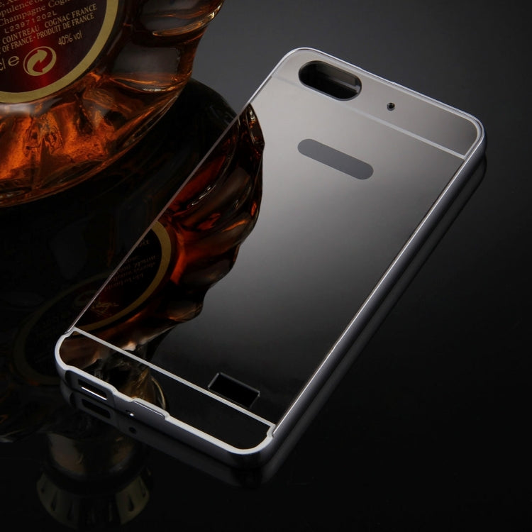 For Huawei Honor 4C Mirror Push Pull Back Shell Cover + Electroplating Bumper Frame Protective Combination Case