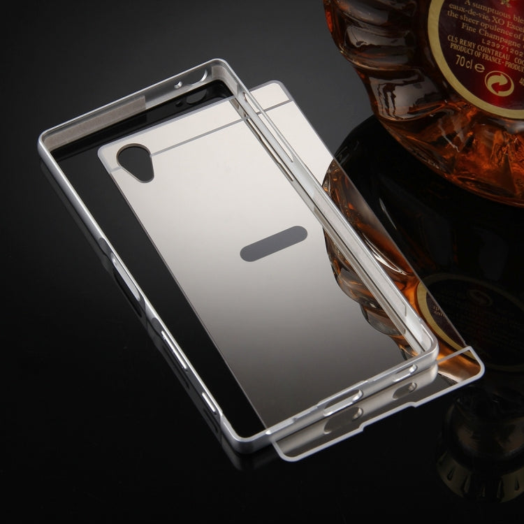 For Sony Xperia Z5 Premium Mirror Push Pull Back Shell Cover + Electroplating Bumper Frame Protective Combination Case