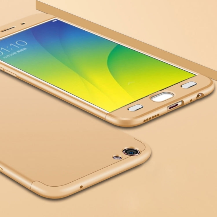 GKK For OPPO R9s PC Three - paragraph Shield 360 Degrees Full Coverage Protective Case Back Cover