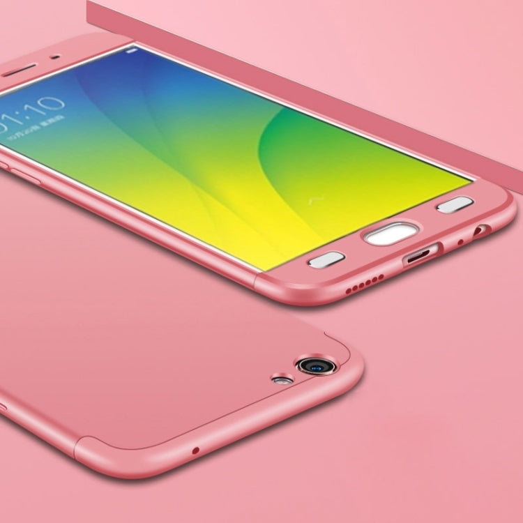 GKK For OPPO R9s PC Three - paragraph Shield 360 Degrees Full Coverage Protective Case Back Cover