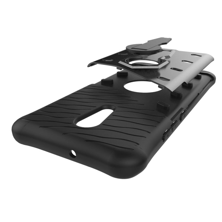 For Vivo Xplay6 Shock-Resistant 360 Degree Spin Sniper Hybrid Case TPU + PC Combination Case with Holder
