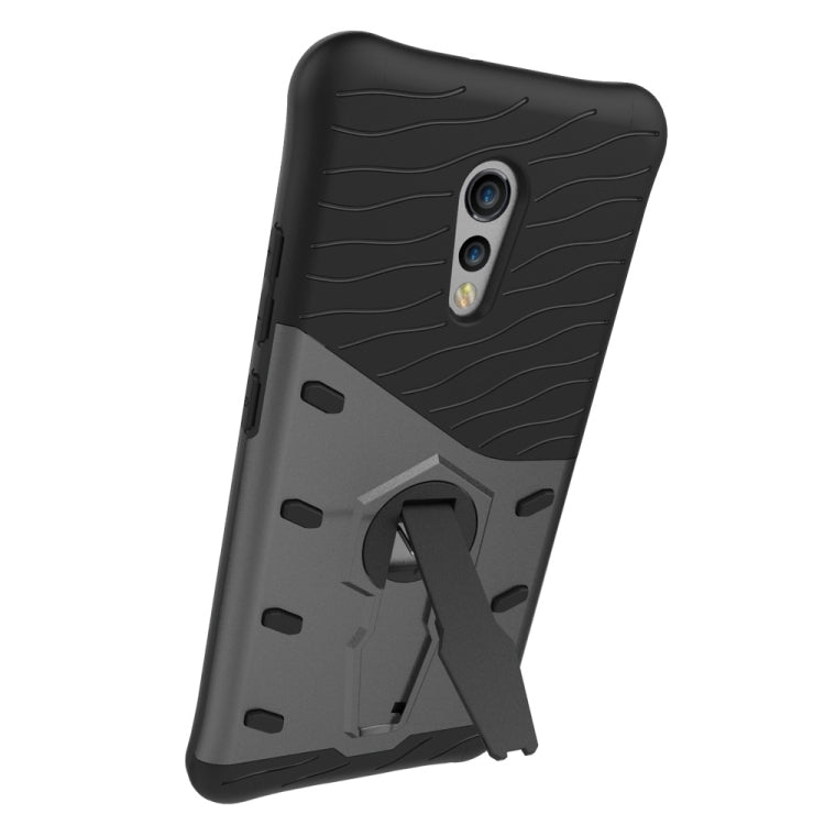 For Vivo Xplay6 Shock-Resistant 360 Degree Spin Sniper Hybrid Case TPU + PC Combination Case with Holder