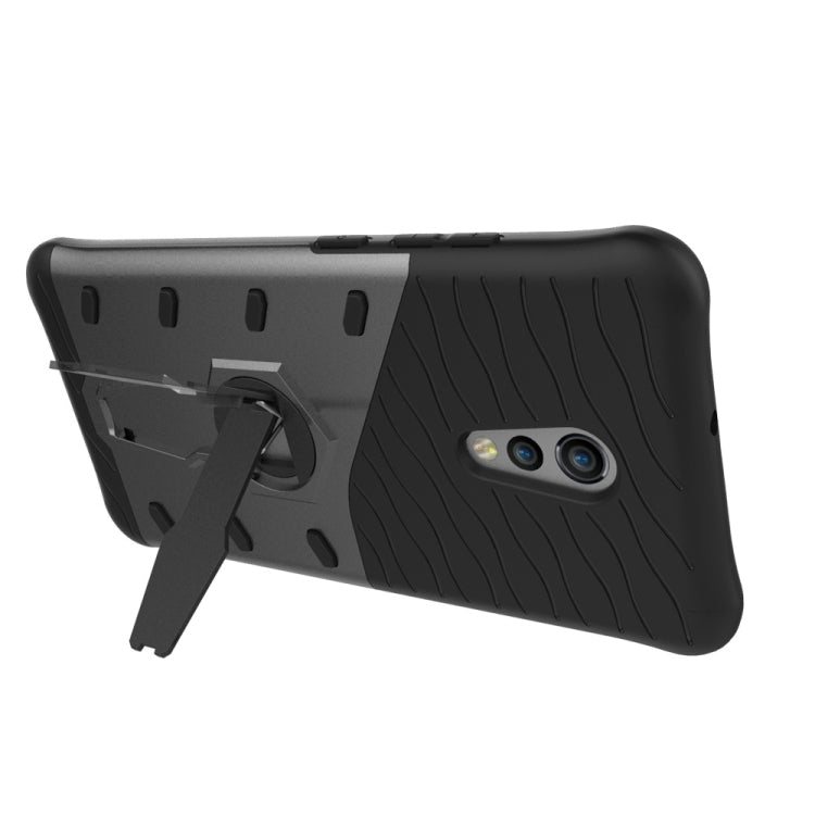 For Vivo Xplay6 Shock-Resistant 360 Degree Spin Sniper Hybrid Case TPU + PC Combination Case with Holder