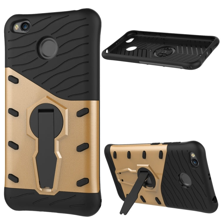 For Xiaomi Redmi 4X Shock-Resistant 360 Degree Spin Sniper Hybrid Case TPU + PC Combination Case with Holder