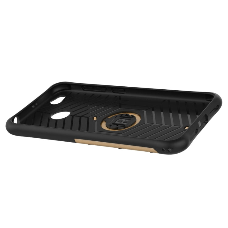 For Xiaomi Redmi 4X Shock-Resistant 360 Degree Spin Sniper Hybrid Case TPU + PC Combination Case with Holder