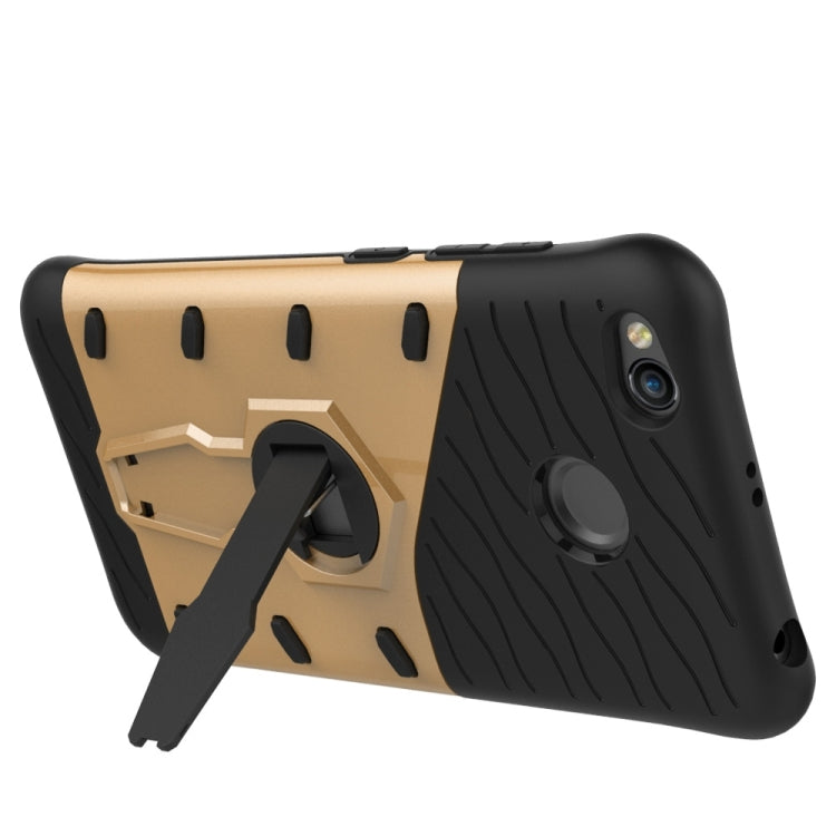 For Xiaomi Redmi 4X Shock-Resistant 360 Degree Spin Sniper Hybrid Case TPU + PC Combination Case with Holder