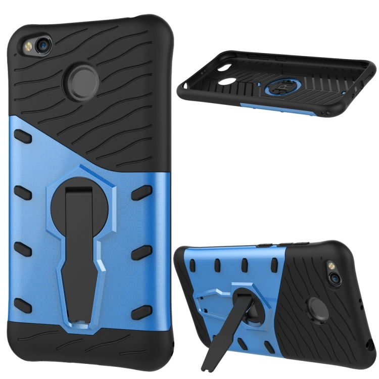 For Xiaomi Redmi 4X Shock-Resistant 360 Degree Spin Sniper Hybrid Case TPU + PC Combination Case with Holder