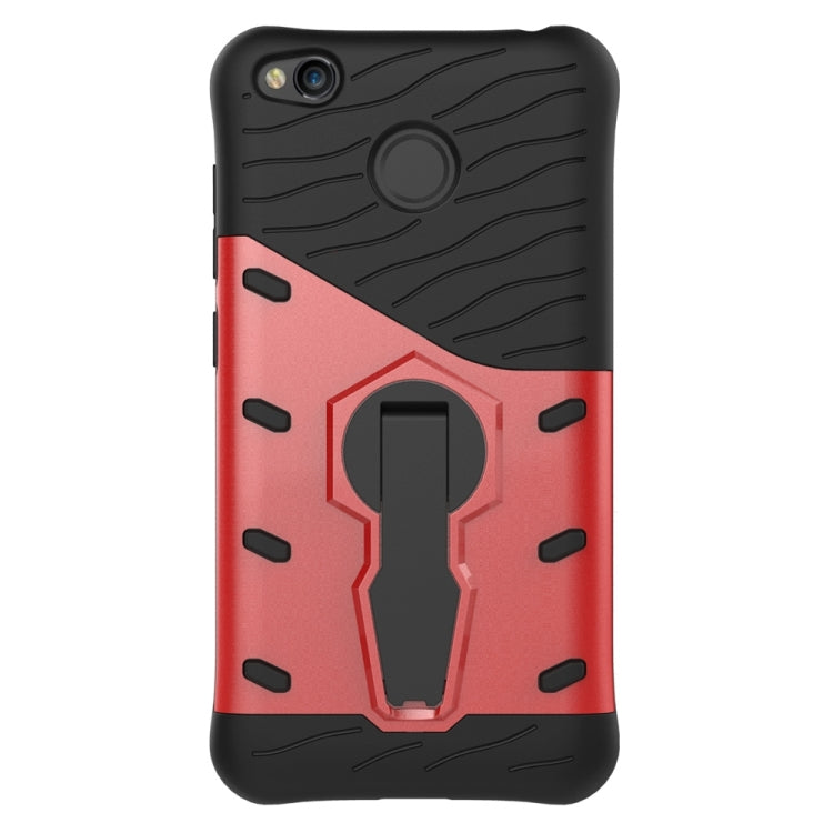 For Xiaomi Redmi 4X Shock-Resistant 360 Degree Spin Sniper Hybrid Case TPU + PC Combination Case with Holder