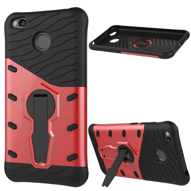 For Xiaomi Redmi 4X Shock-Resistant 360 Degree Spin Sniper Hybrid Case TPU + PC Combination Case with Holder