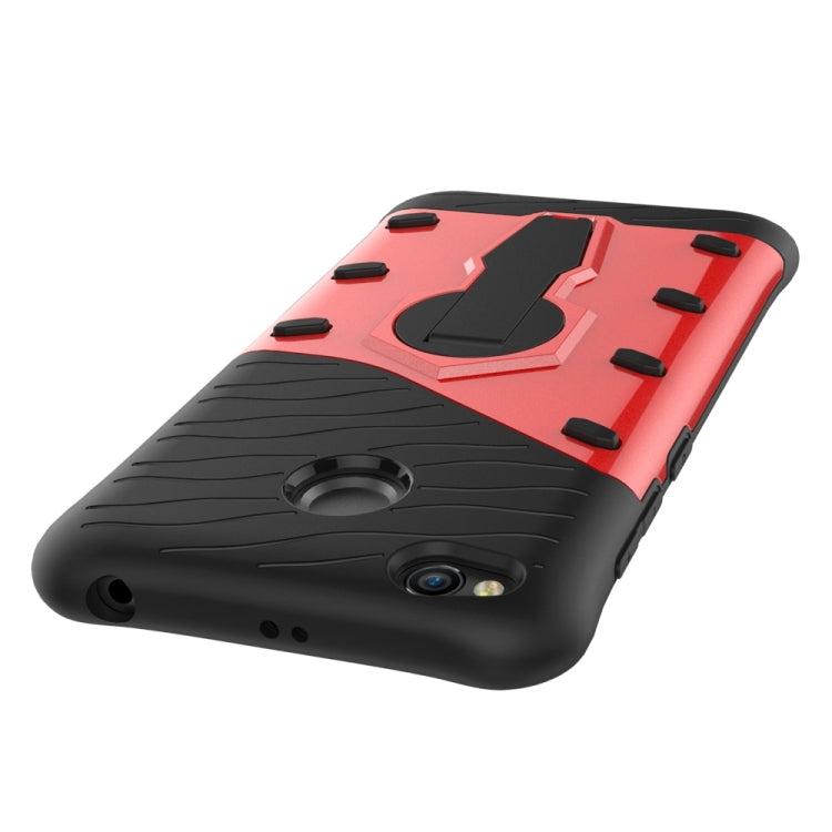 For Xiaomi Redmi 4X Shock-Resistant 360 Degree Spin Sniper Hybrid Case TPU + PC Combination Case with Holder